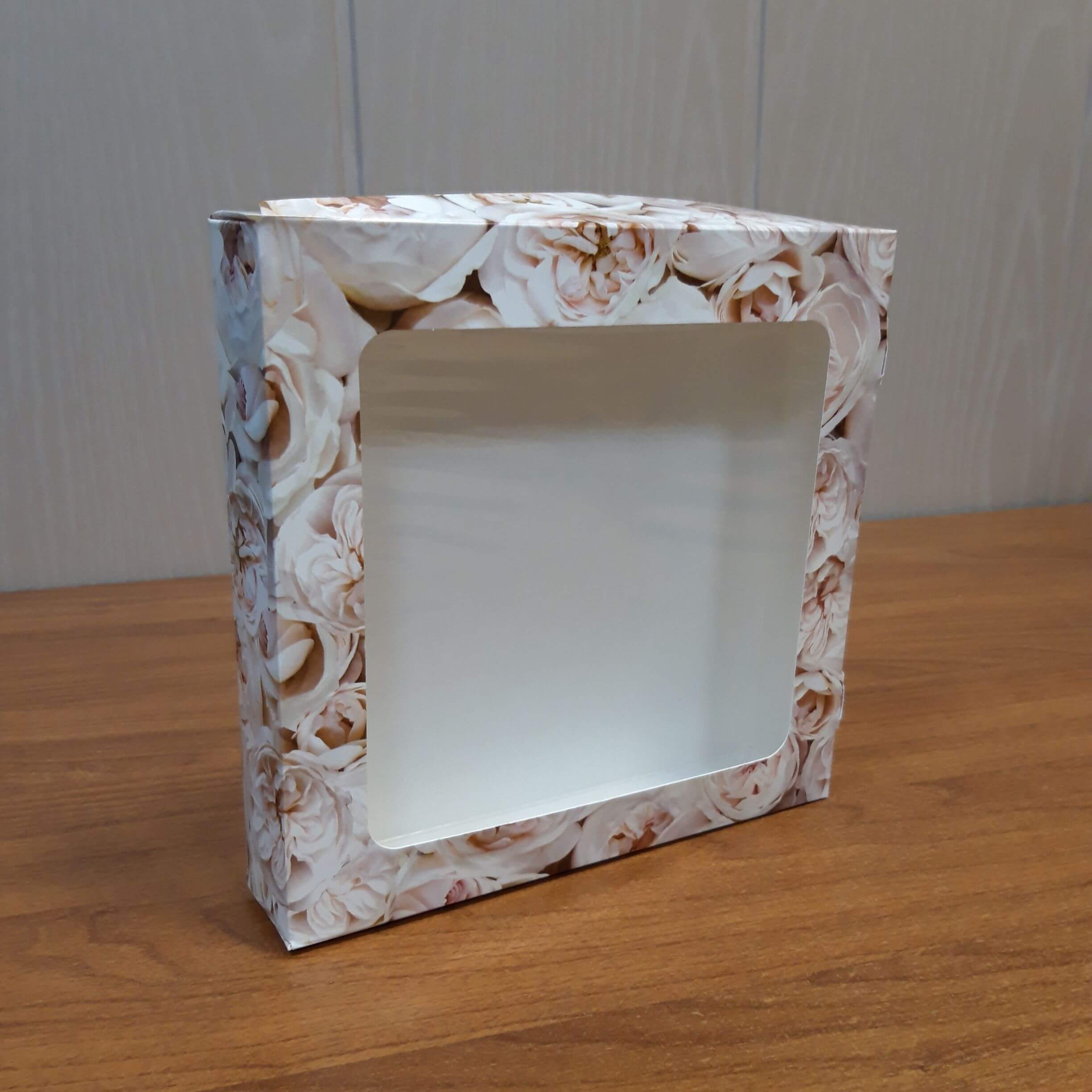 Коробки складные 20*20*4см Пионы