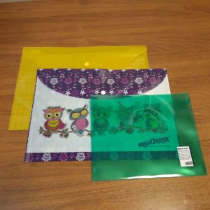 Папки пластиковые на кнопке А4/А5